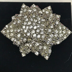 Boutique Vintage Silver Crystal Encrusted Brooch